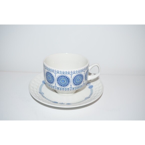 Vtg Pontesa Granada coffee Cup & Saucer Ironstone Castillian replacement - Picture 7 of 7